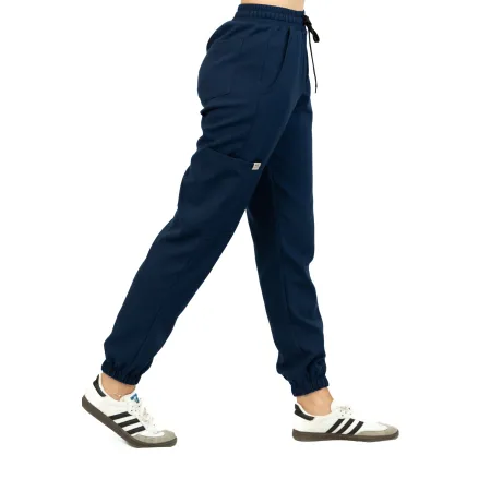 Spodnie medyczne SCRUBS MEDI TEDDY - LLEVANTI NAVI CALM